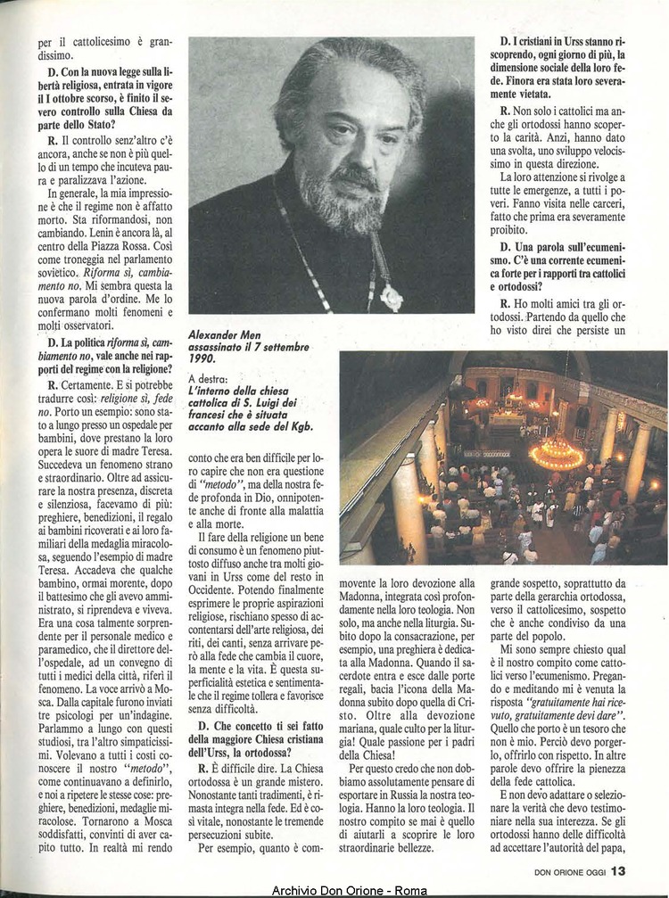 Don Orione oggi, 1991, 04, pagina 13