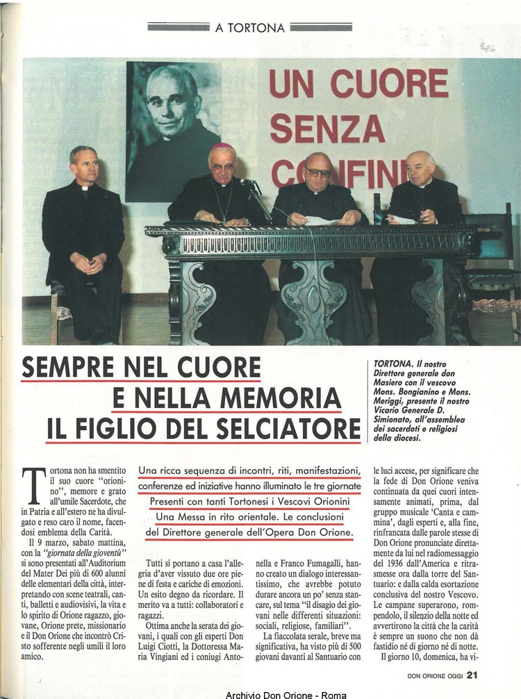 Don Orione oggi, 1991, 05, pagina 21