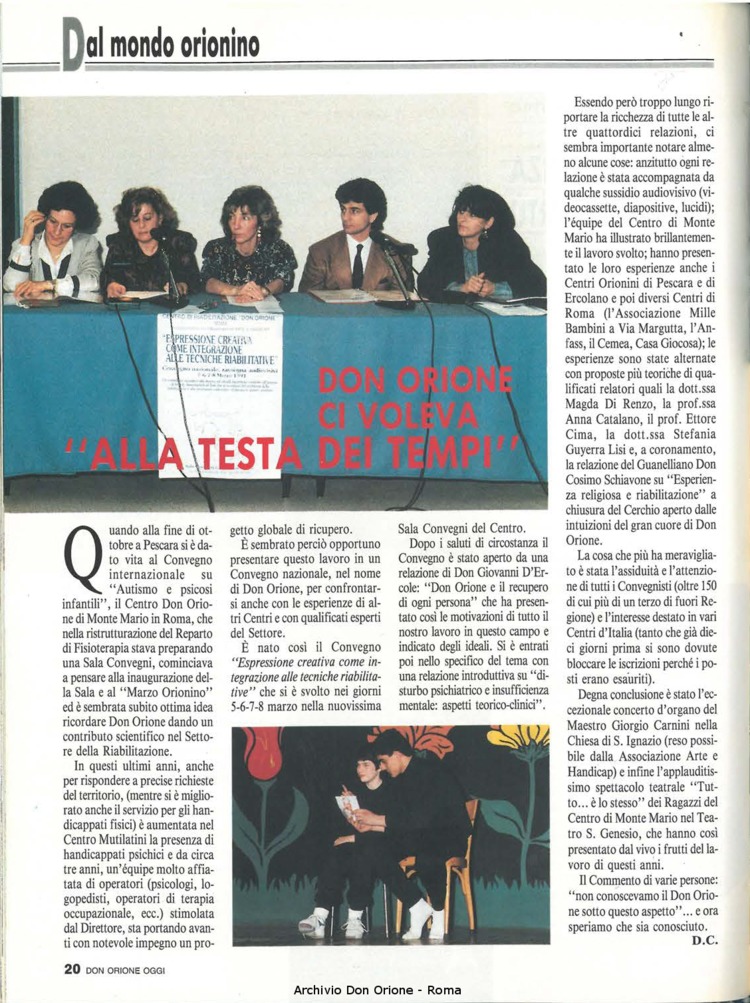 Don Orione oggi, 1991, 06, pagina 20