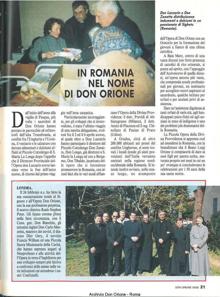 Don Orione oggi, 1991, 06, pagina 21