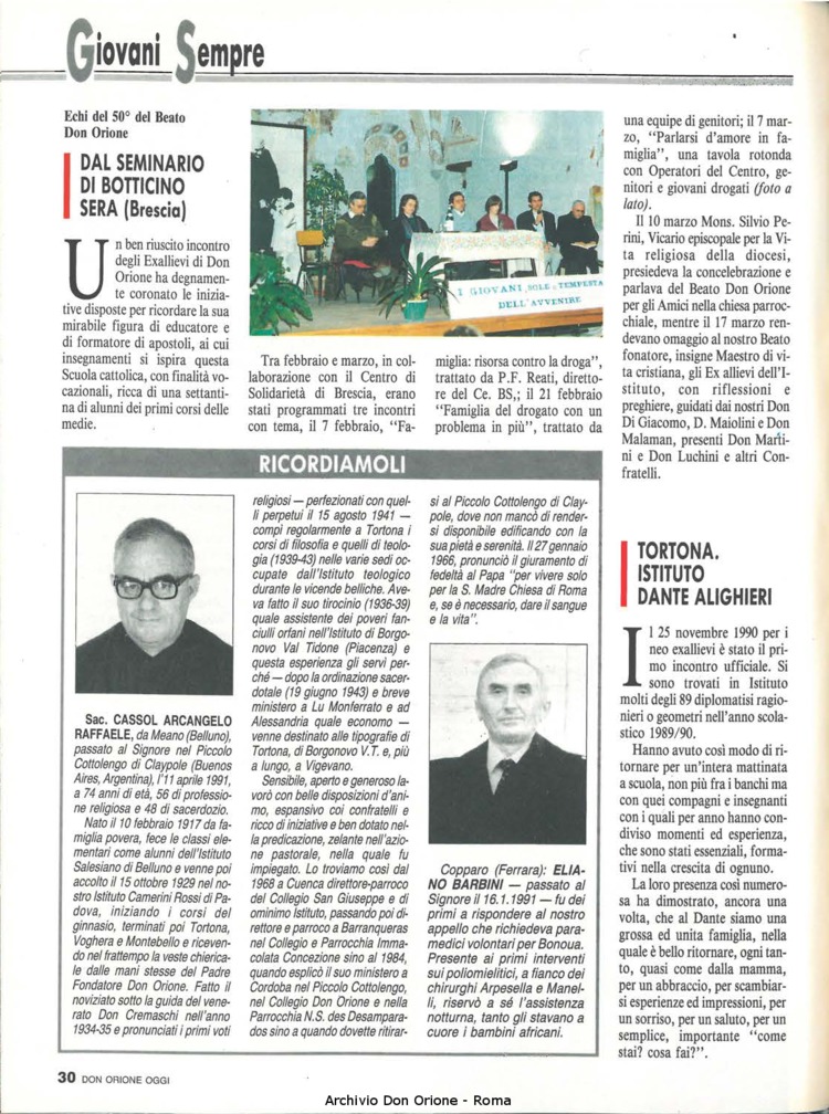 Don Orione oggi, 1991, 06, pagina 30