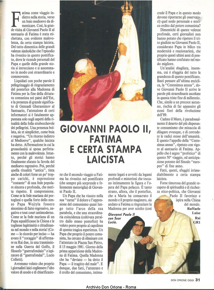 Don Orione oggi, 1991, 06, pagina 31
