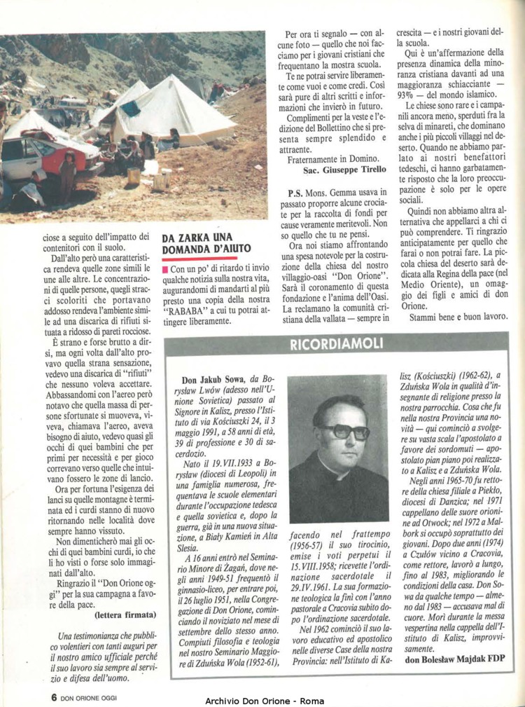 Don Orione oggi, 1991, 07, pagina 6