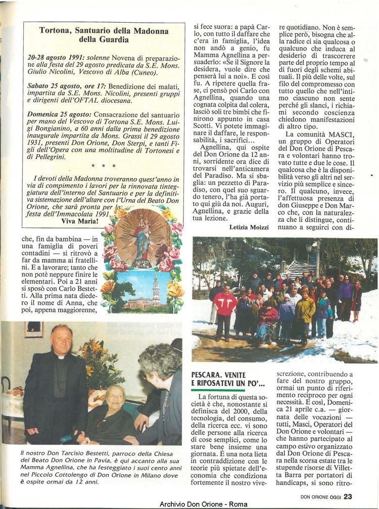 Don Orione oggi, 1991, 07, pagina 23