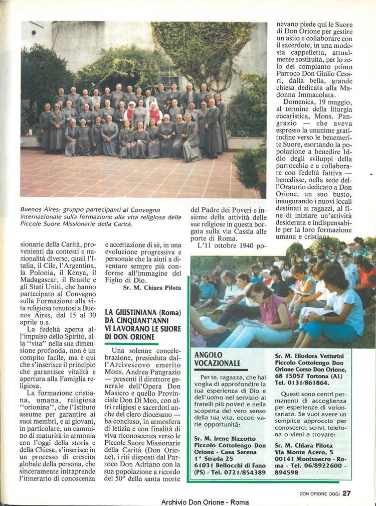 Don Orione oggi, 1991, 07, pagina 27