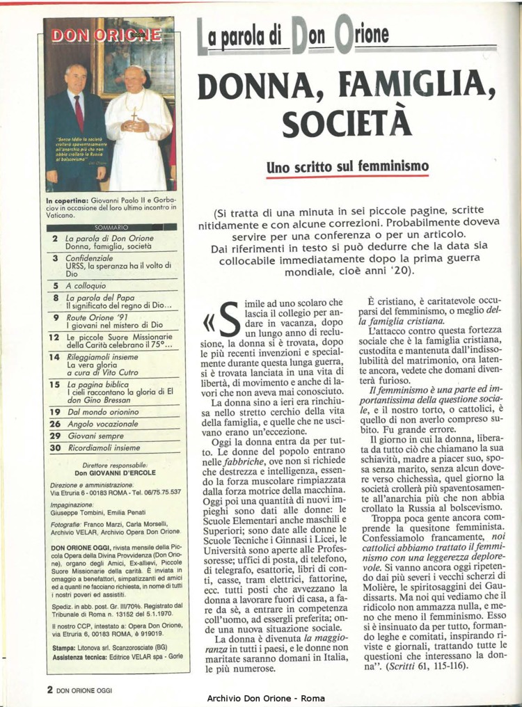 Don Orione oggi, 1991, 08, pagina 2