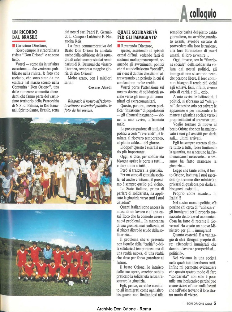 Don Orione oggi, 1991, 08, pagina 5