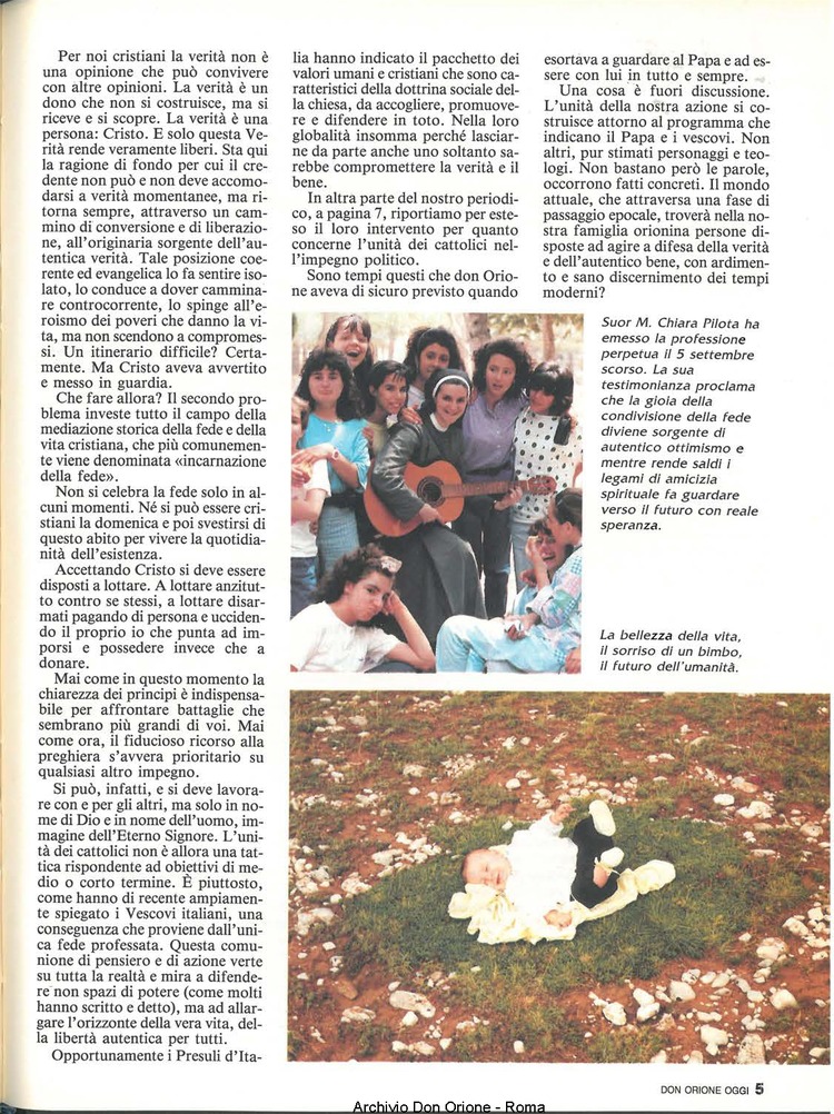 Don Orione oggi, 1991, 09, pagina 5