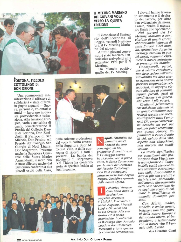 Don Orione oggi, 1991, 09, pagina 22