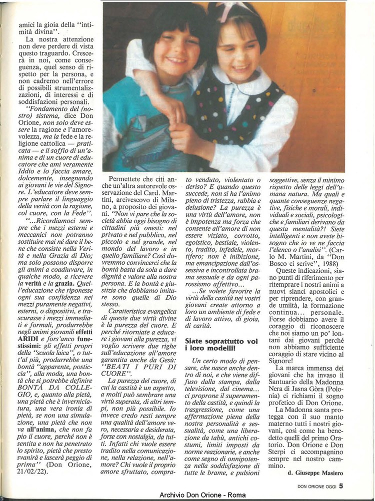 Don Orione oggi, 1991, 10, pagina 5
