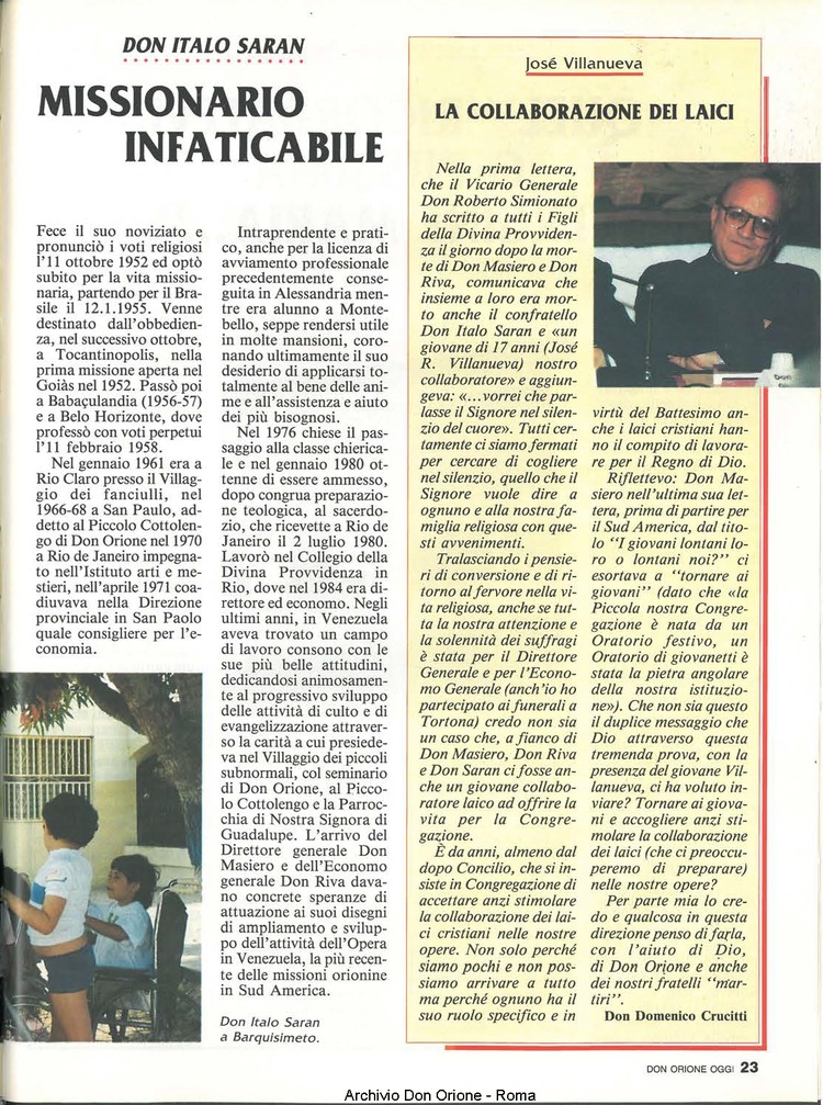 Don Orione oggi, 1991, 10, pagina 23