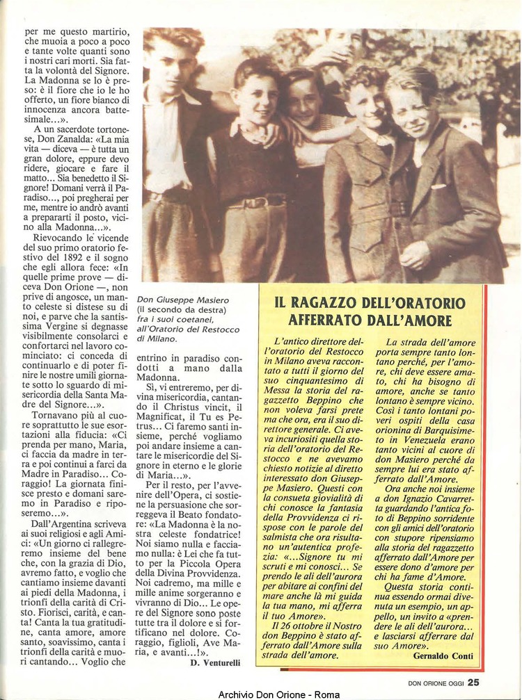 Don Orione oggi, 1991, 10, pagina 25