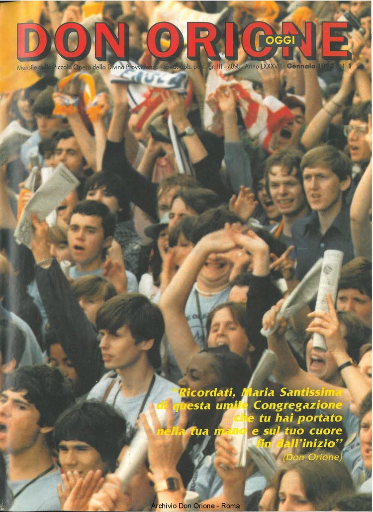 Don Orione oggi, 1992, 01, pagina 1