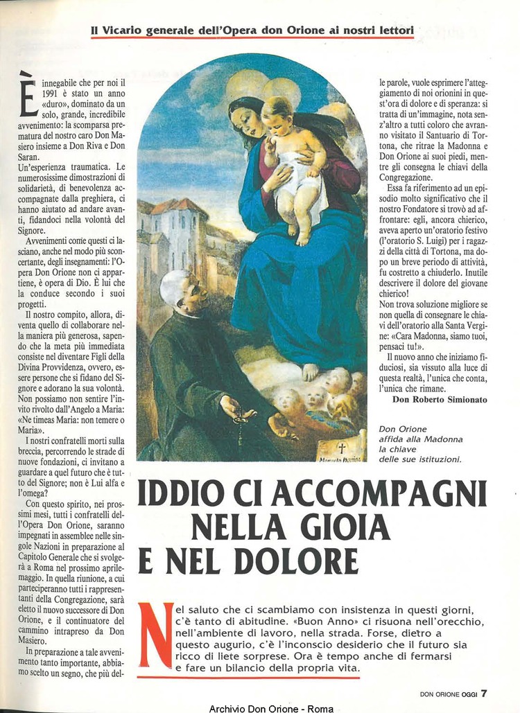 Don Orione oggi, 1992, 01, pagina 7