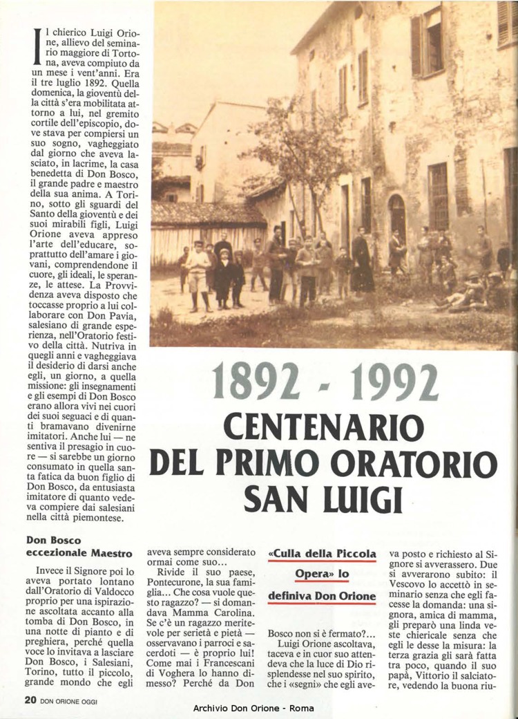 Don Orione oggi, 1992, 01, pagina 20