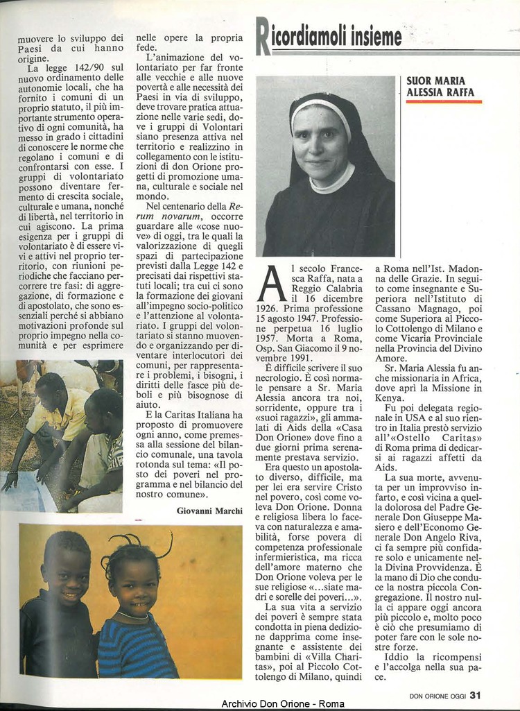 Don Orione oggi, 1992, 01, pagina 31