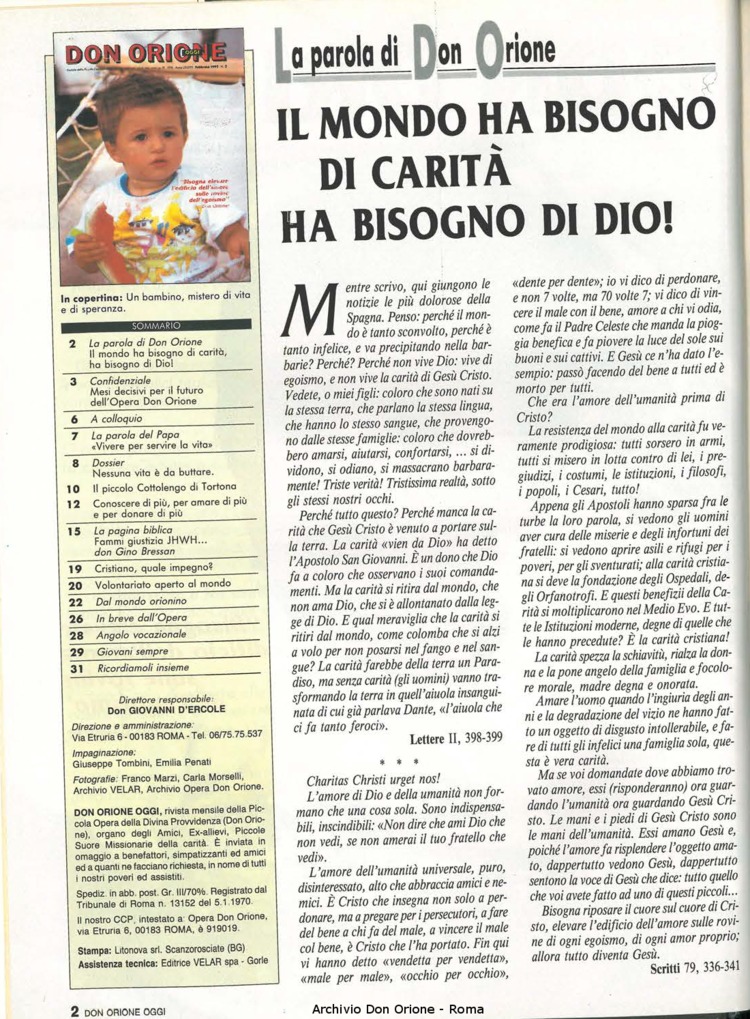 Don Orione oggi, 1992, 02, pagina 2