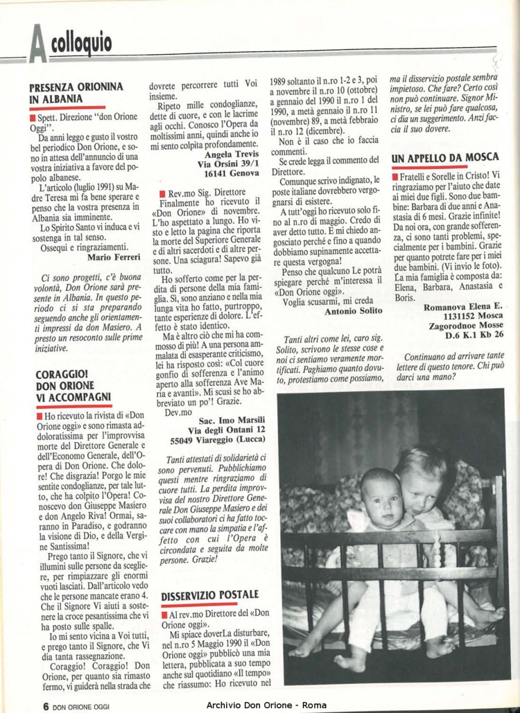 Don Orione oggi, 1992, 02, pagina 6