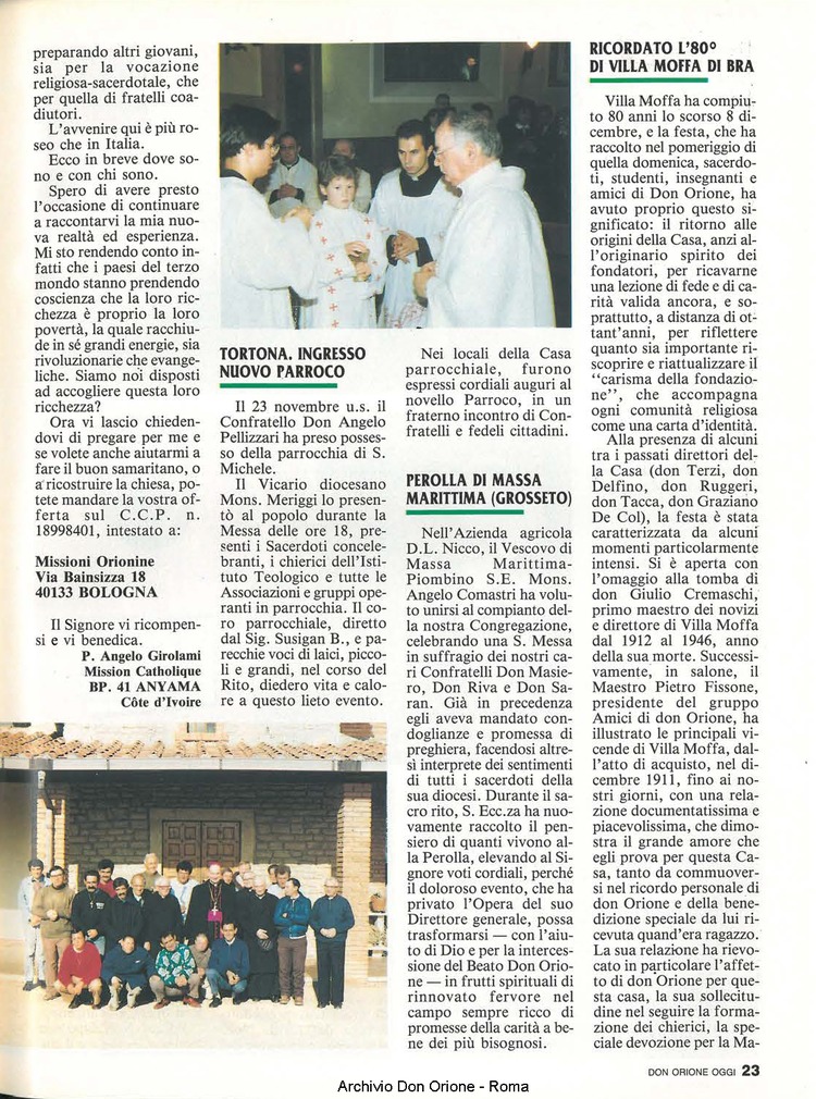 Don Orione oggi, 1992, 02, pagina 23