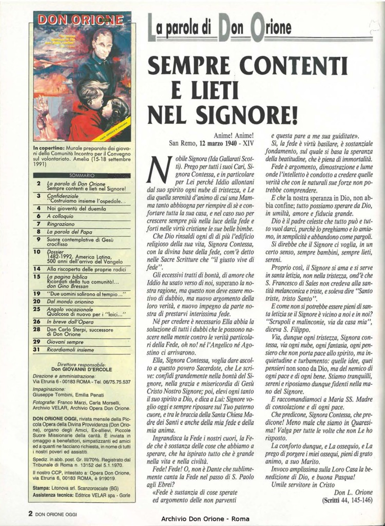 Don Orione oggi, 1992, 03, pagina 2