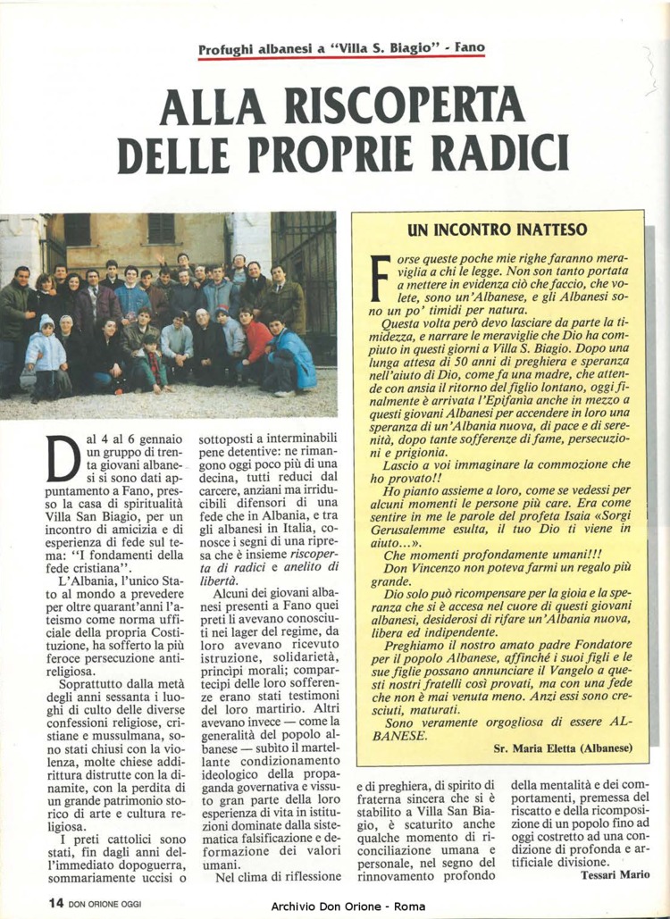 Don Orione oggi, 1992, 03, pagina 14
