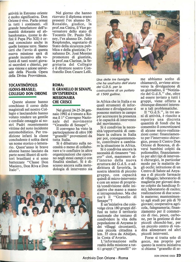 Don Orione oggi, 1992, 03, pagina 27