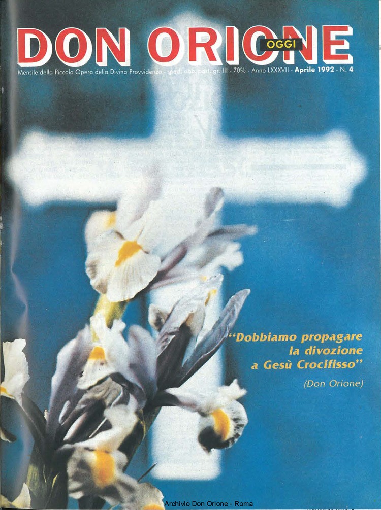 Don Orione oggi, 1992, 04, pagina 1
