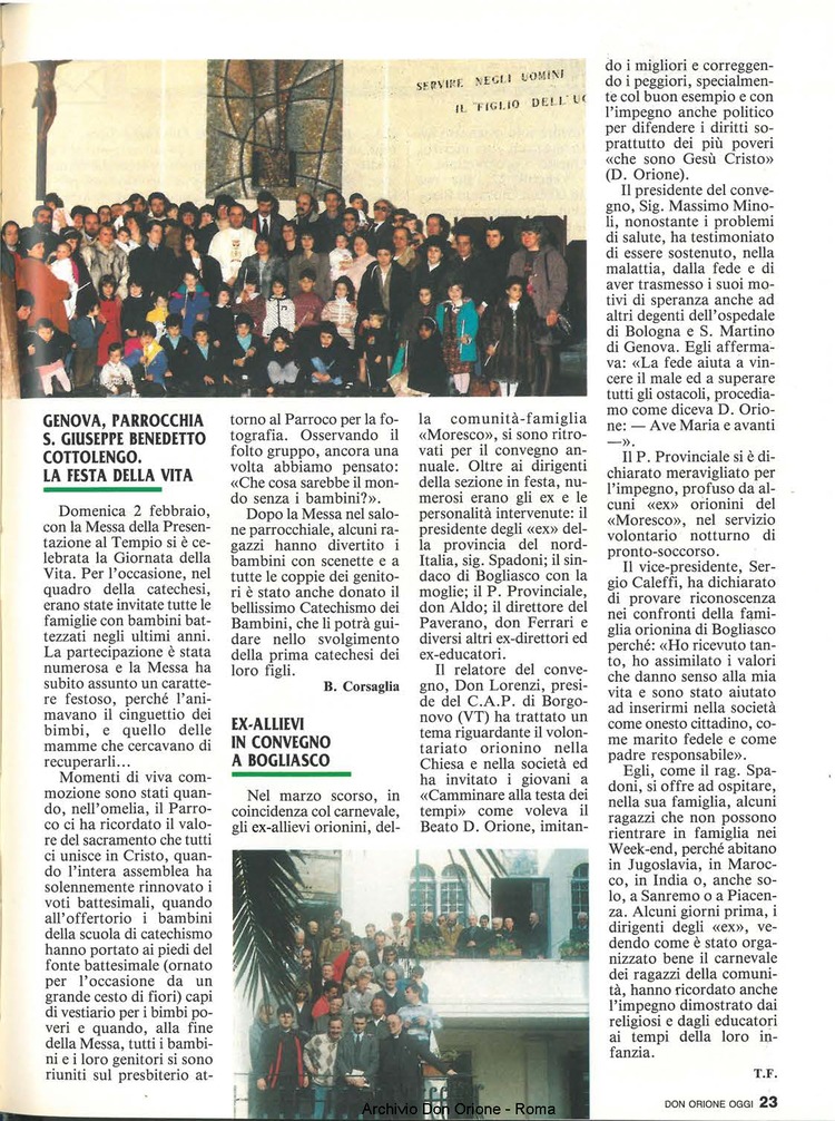Don Orione oggi, 1992, 04, pagina 23