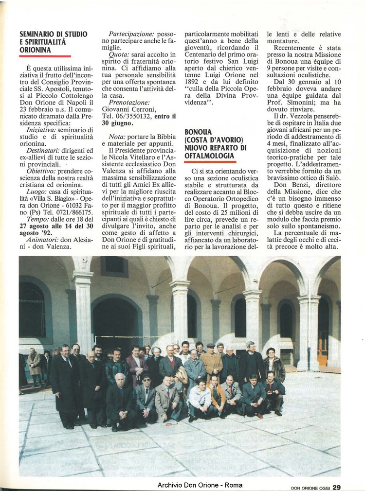 Don Orione oggi, 1992, 04, pagina 29