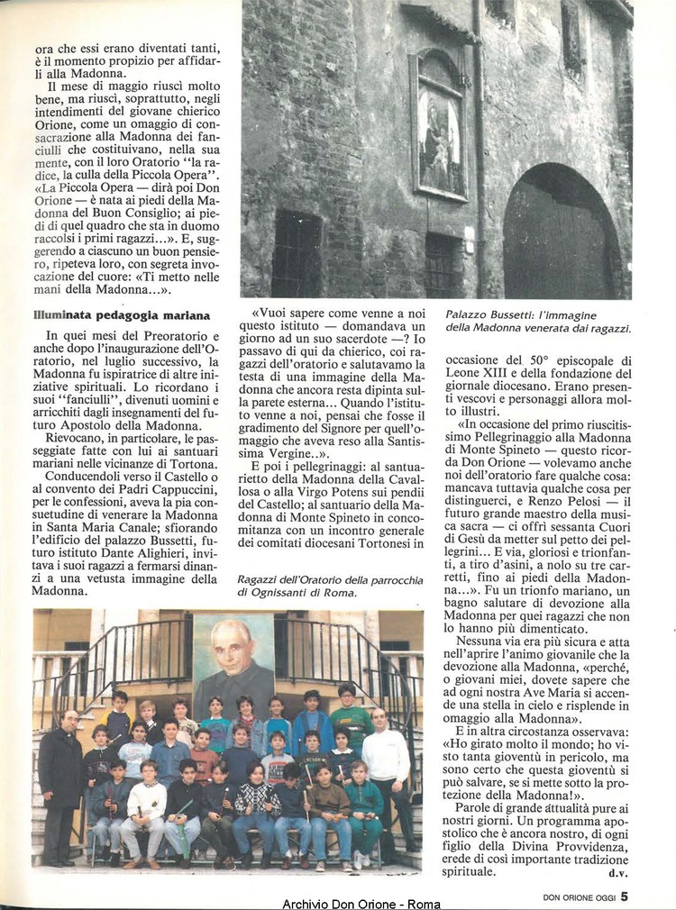 Don Orione oggi, 1992, 05, pagina 5