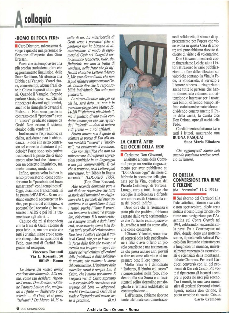 Don Orione oggi, 1992, 05, pagina 6