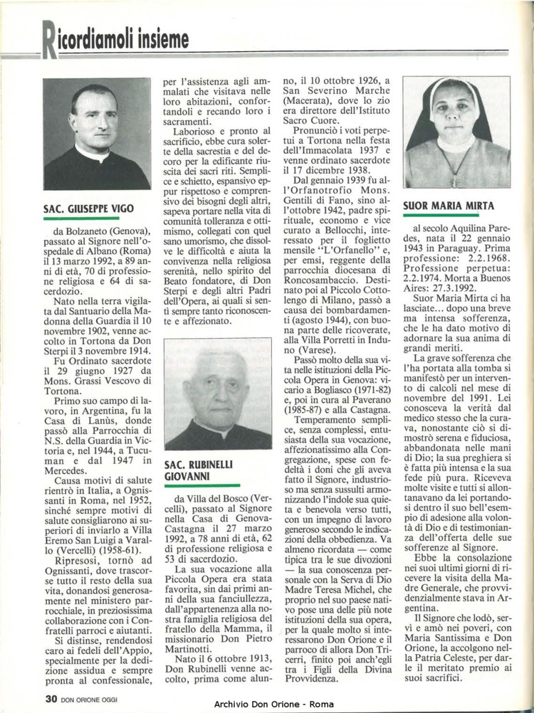 Don Orione oggi, 1992, 05, pagina 30