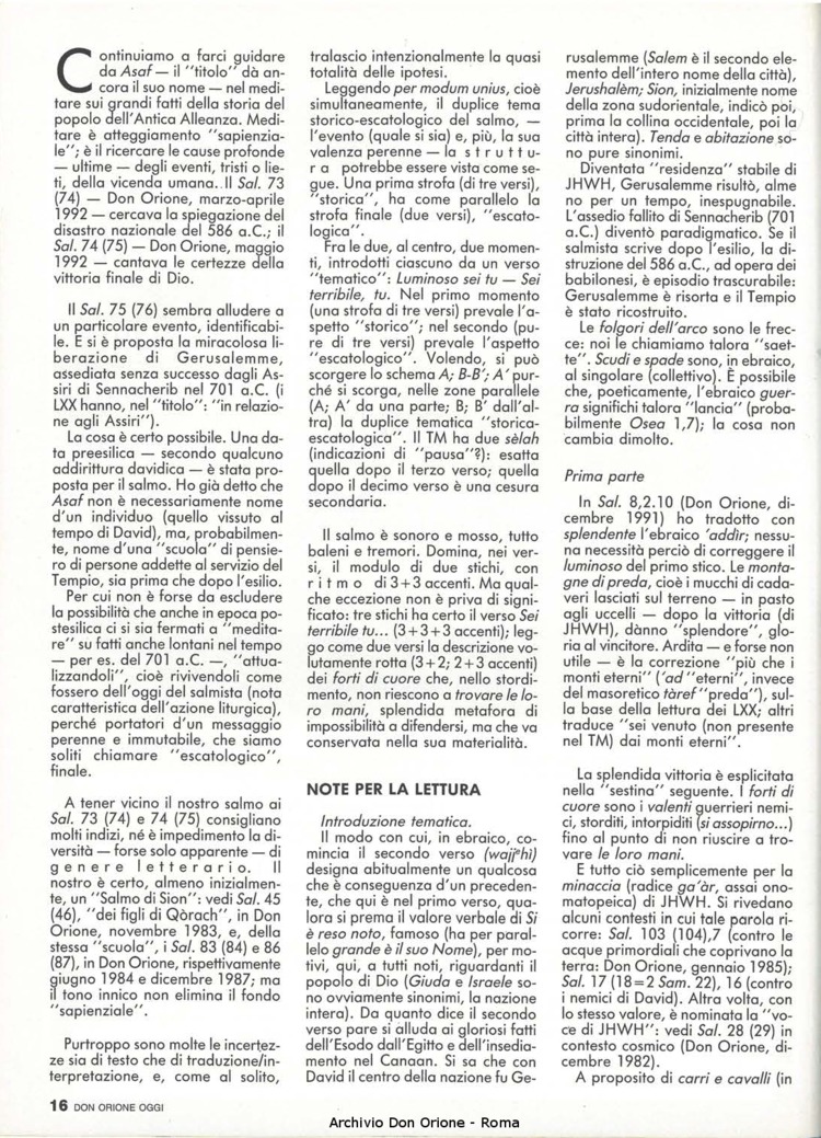 Don Orione oggi, 1992, 06, pagina 16