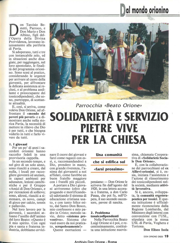 Don Orione oggi, 1992, 06, pagina 19