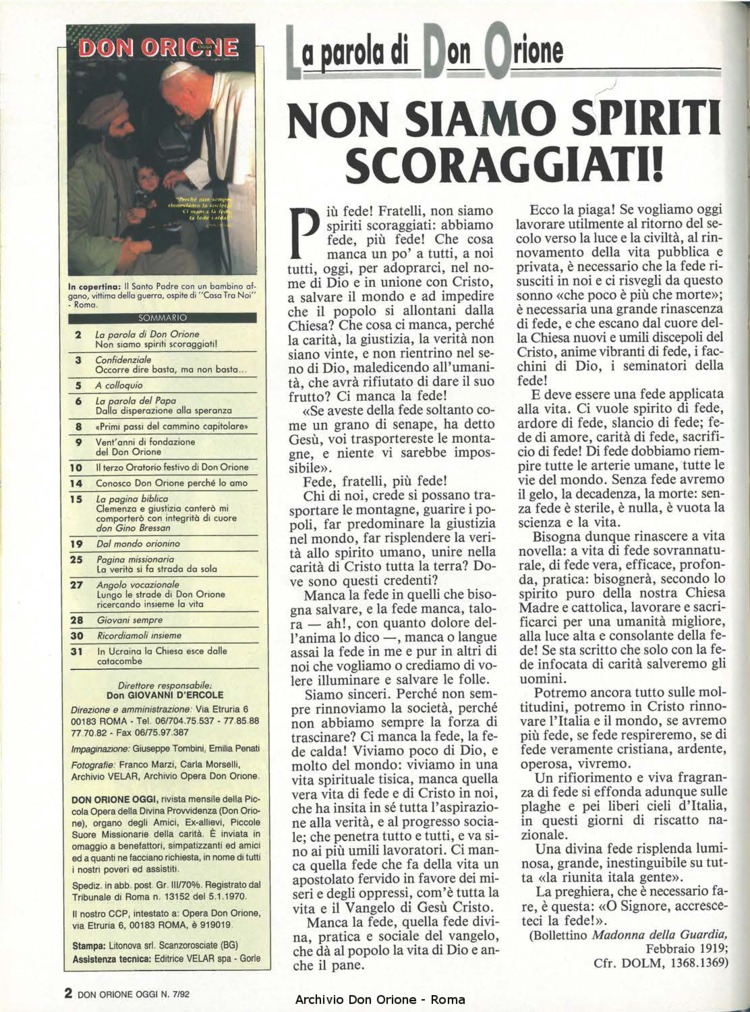 Don Orione oggi, 1992, 07, pagina 2