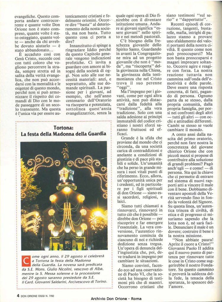 Don Orione oggi, 1992, 07, pagina 4