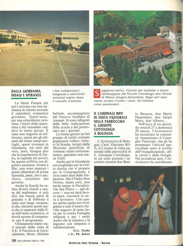 Don Orione oggi, 1992, 07, pagina 20