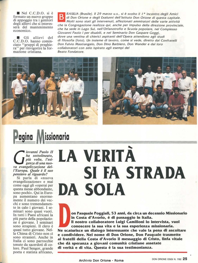 Don Orione oggi, 1992, 07, pagina 25