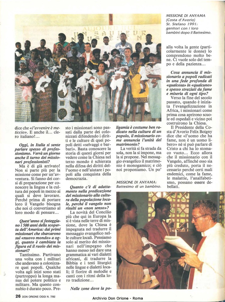 Don Orione oggi, 1992, 07, pagina 26