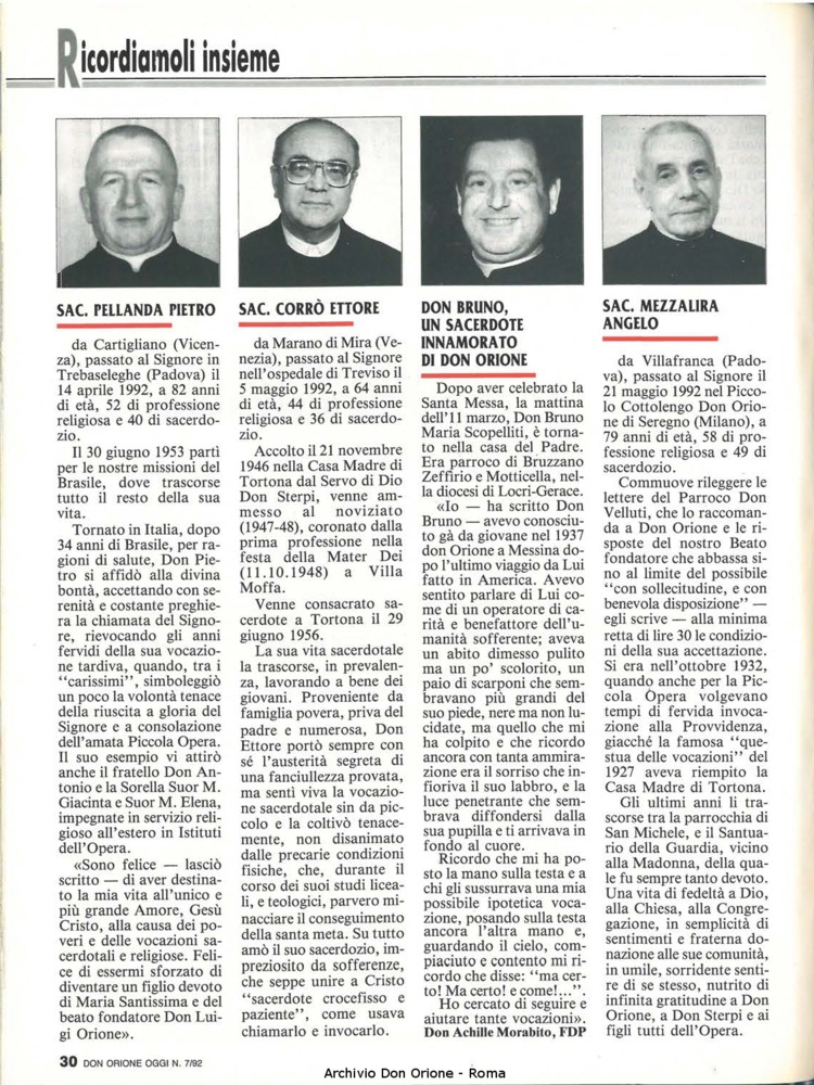 Don Orione oggi, 1992, 07, pagina 30
