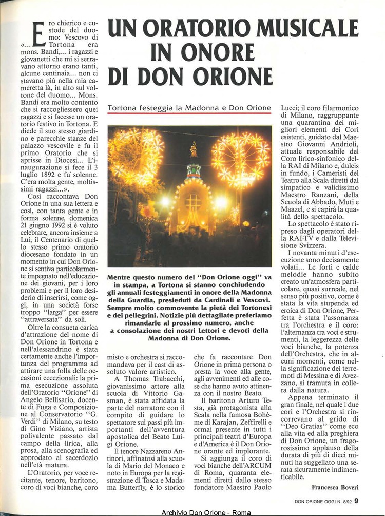 Don Orione oggi, 1992, 08, pagina 9