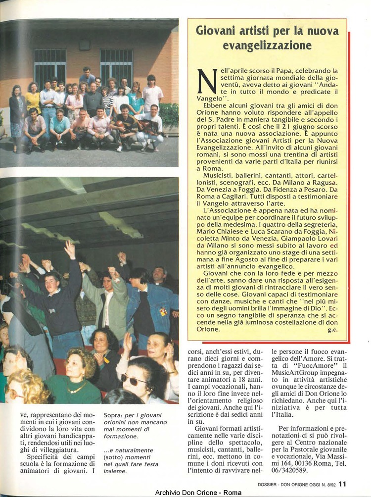 Don Orione oggi, 1992, 08, pagina 11
