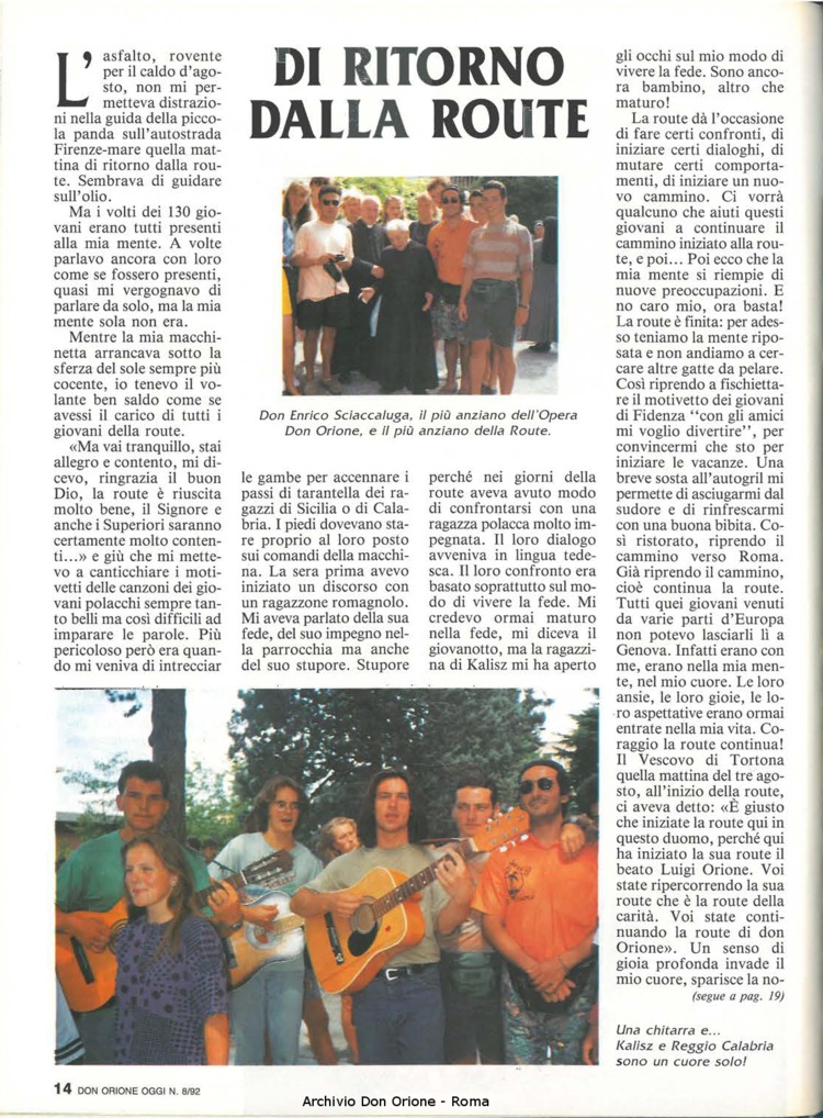 Don Orione oggi, 1992, 08, pagina 14