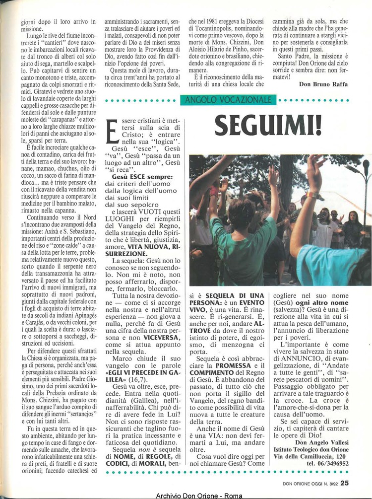 Don Orione oggi, 1992, 08, pagina 25