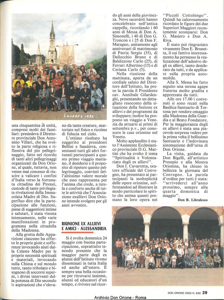 Don Orione oggi, 1992, 08, pagina 29