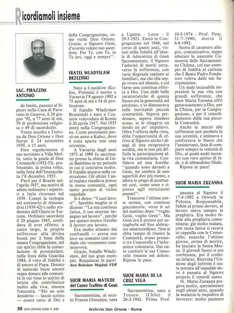 Don Orione oggi, 1992, 08, pagina 30