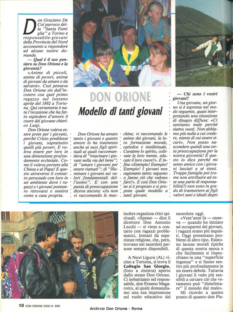 Don Orione oggi, 1992, 09, pagina 10