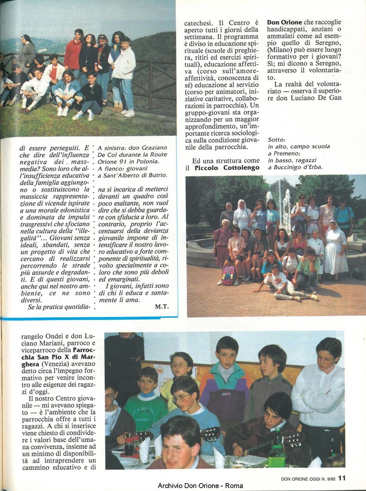 Don Orione oggi, 1992, 09, pagina 11