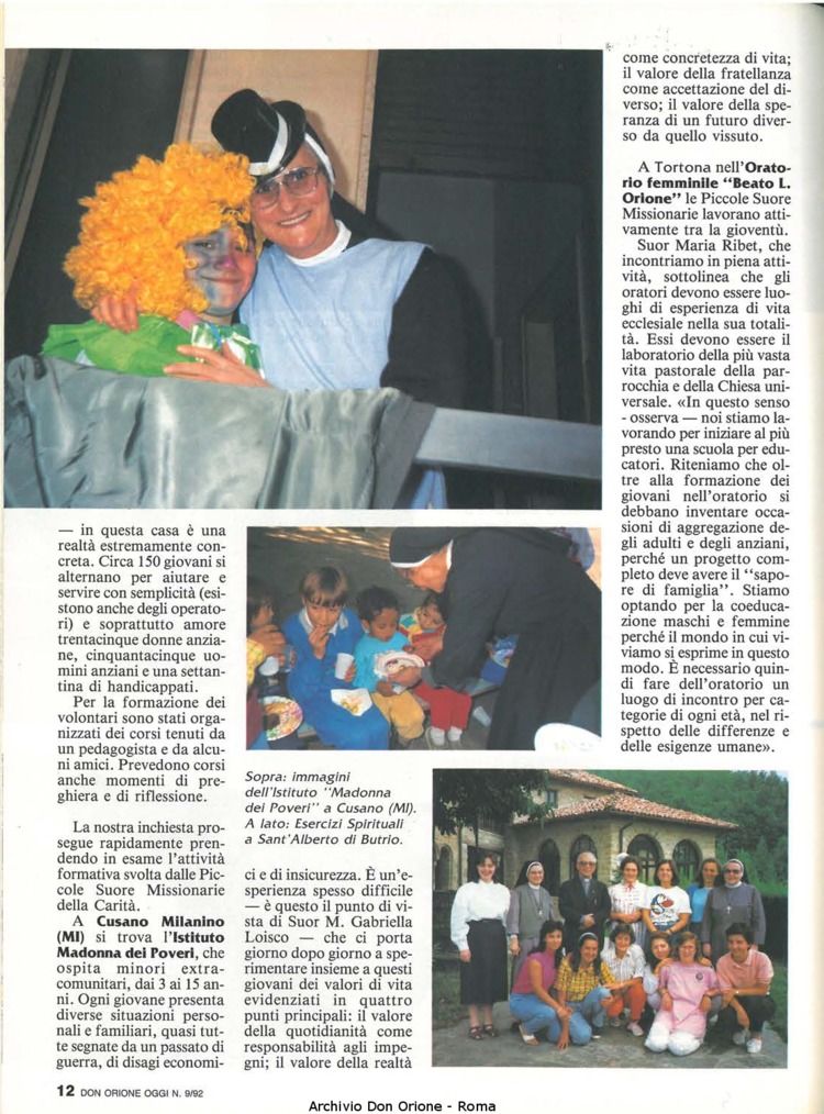 Don Orione oggi, 1992, 09, pagina 12