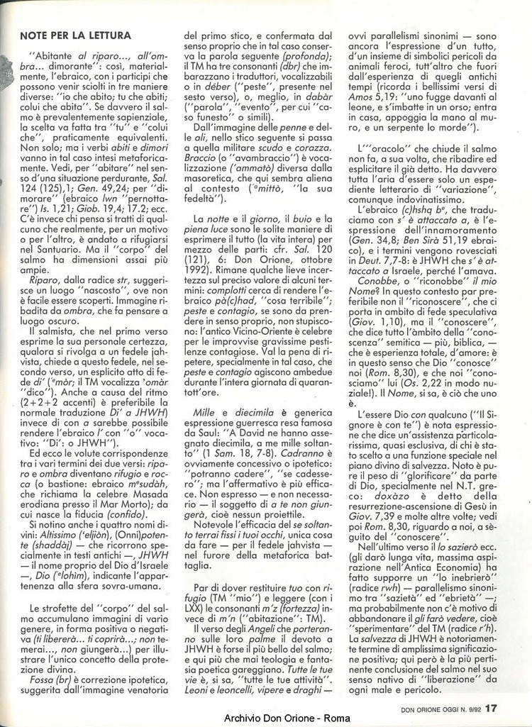 Don Orione oggi, 1992, 09, pagina 17